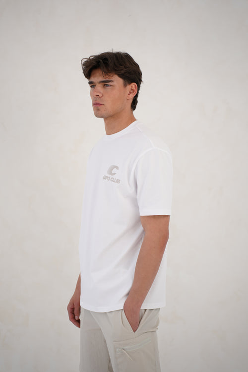 Capo Club Speed T-Shirt - White/Mushroom