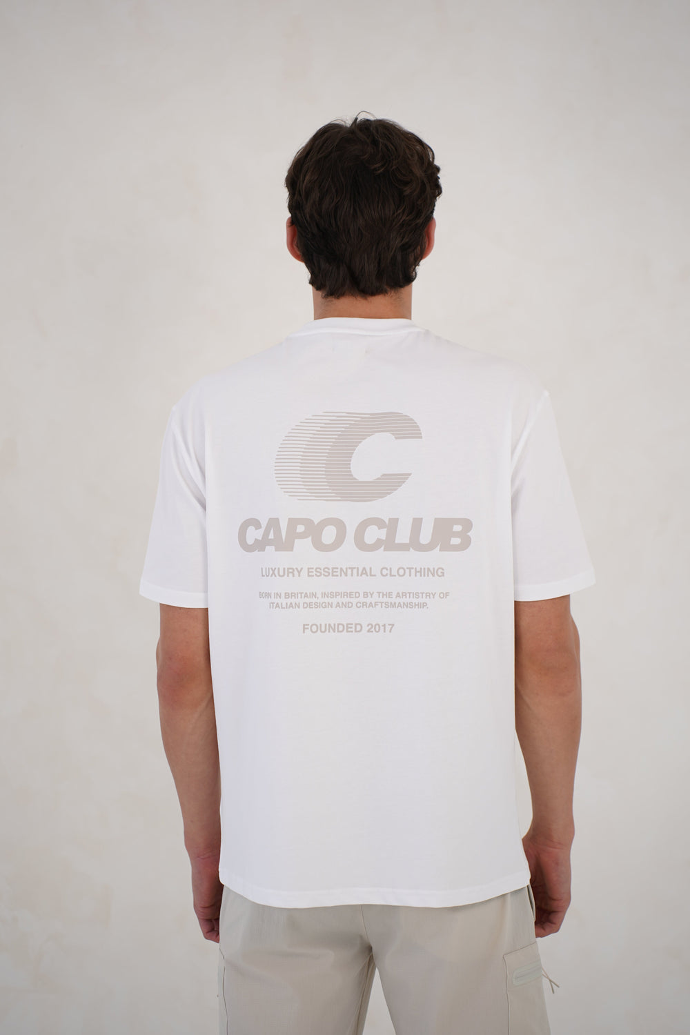 Capo Club Speed T-Shirt - White/Mushroom