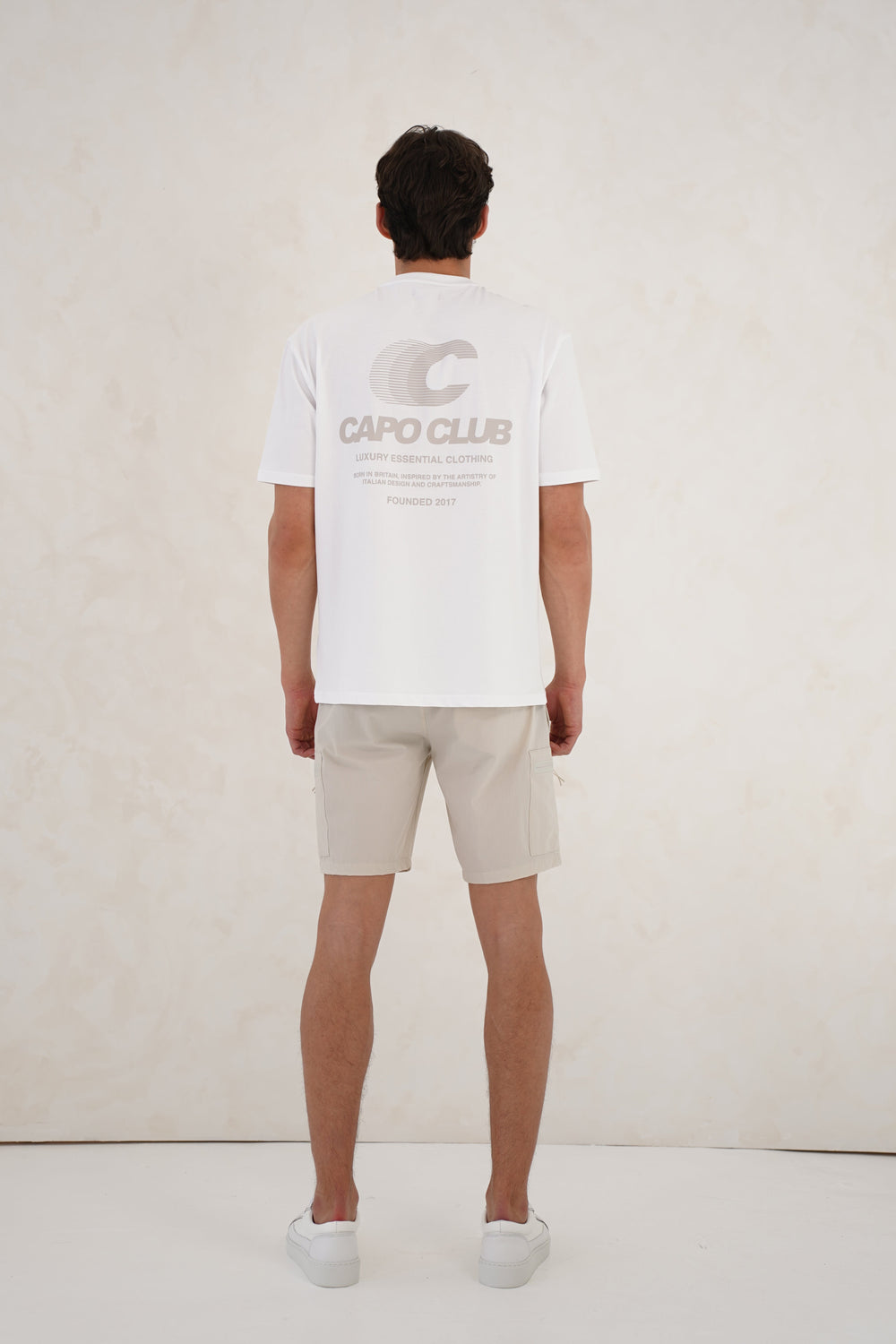 Capo Club Speed T-Shirt - White/Mushroom