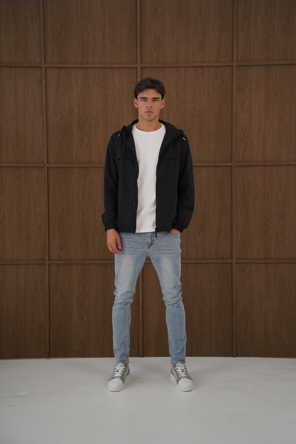 Capo Crinkle Lightweight Jacket - Black