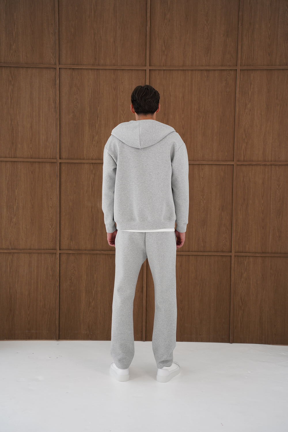 Capo Toby Straight Hem Jogger - Grey Marl