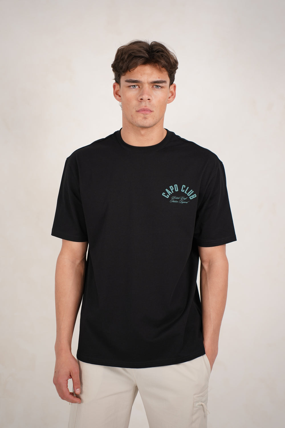 Capo Club Script T-Shirt - Black/Green