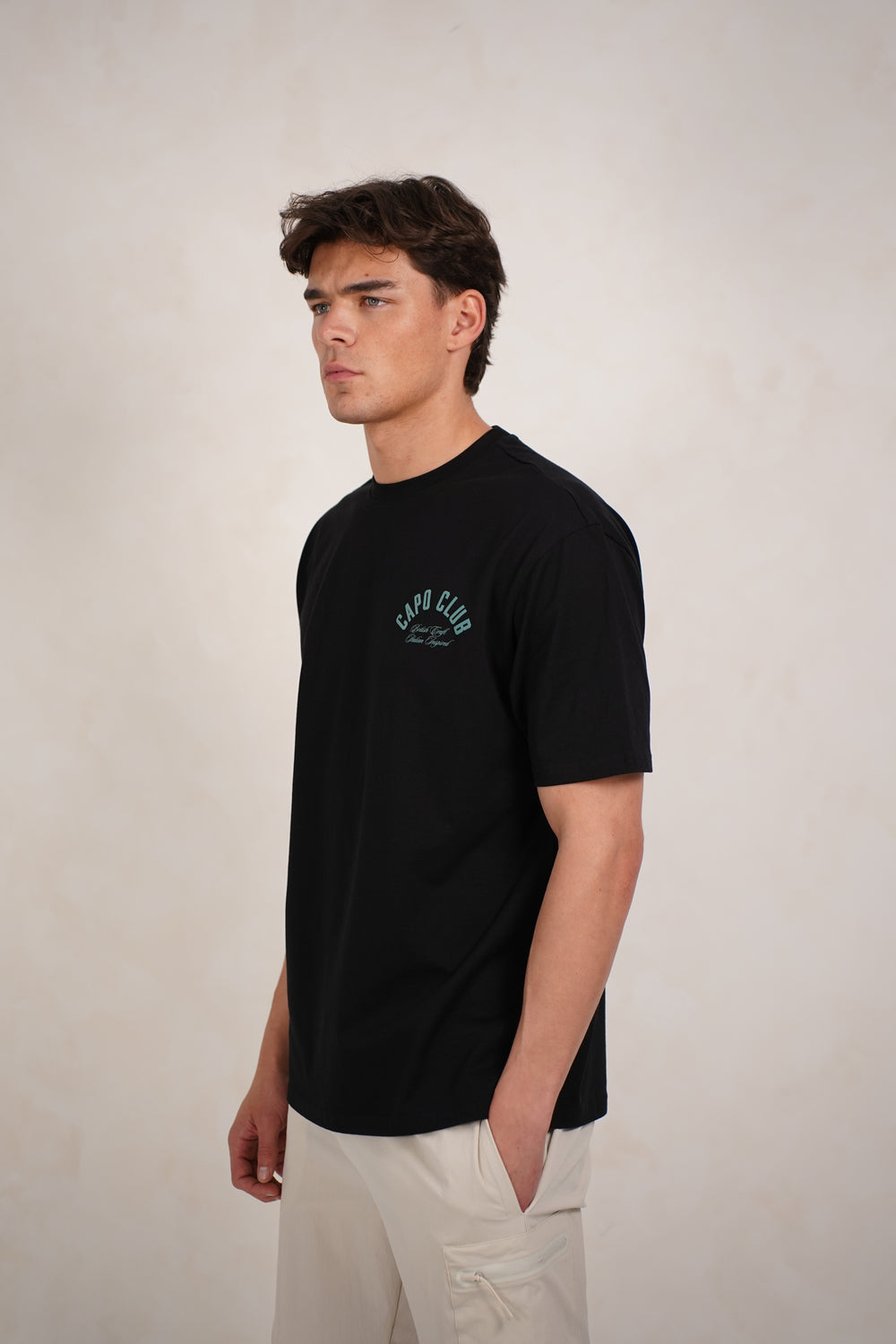 Capo Club Script T-Shirt - Black/Green