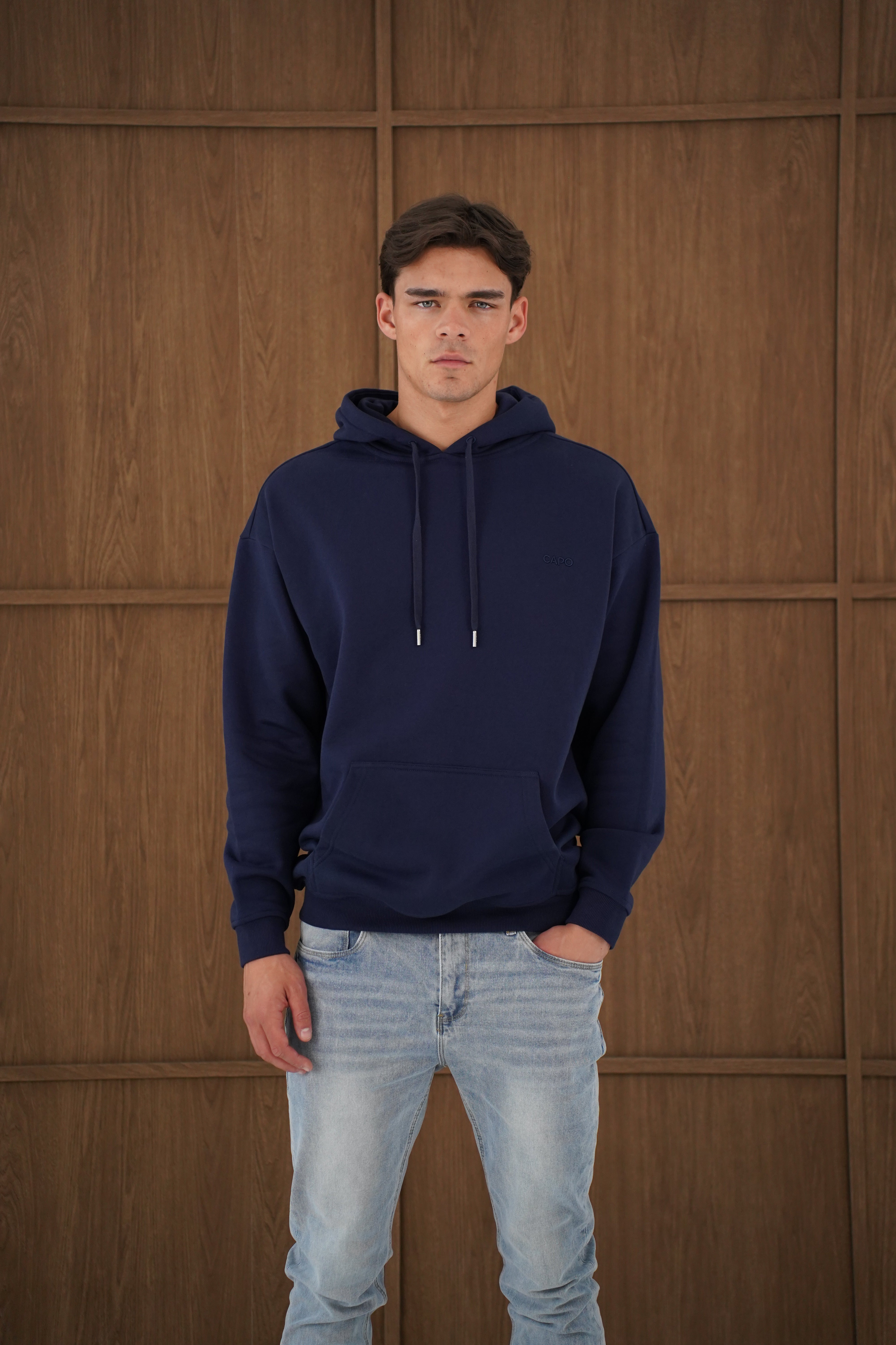 Capo Tracksuit Overhead Hoodie - Navy