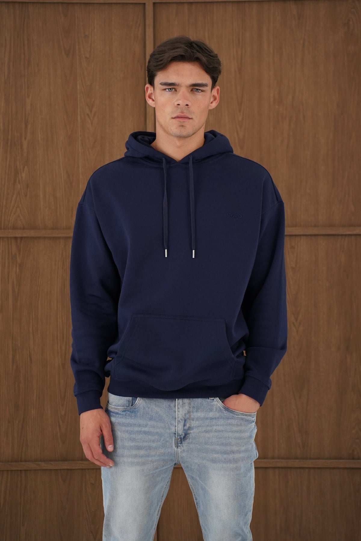 Capo Tracksuit Overhead Hoodie - Navy