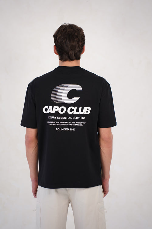 Capo Club Speed T-Shirt - Black/White
