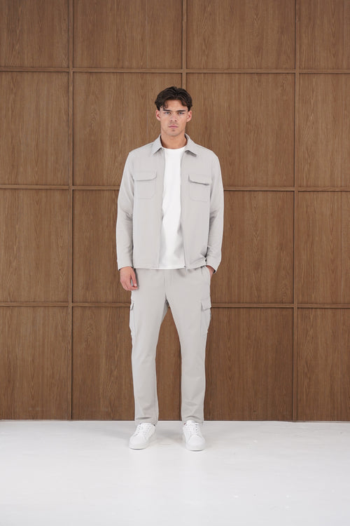 Capo Utility Overshirt - Light Grey