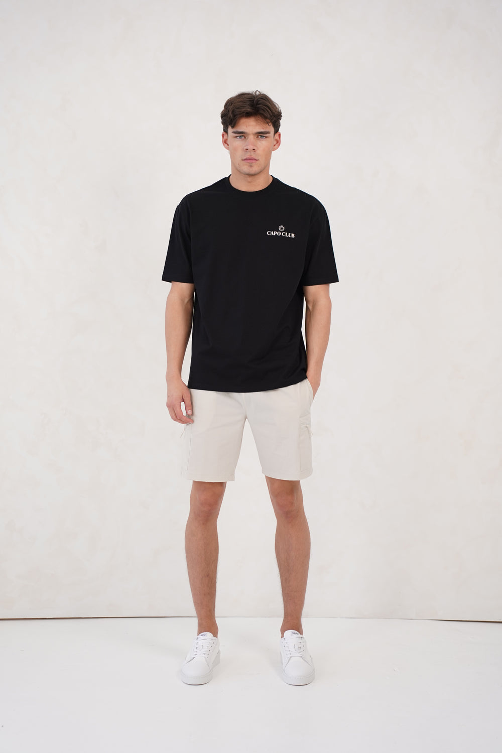 Capo Club Craftsman Crest T-Shirt - Black/Porpoise