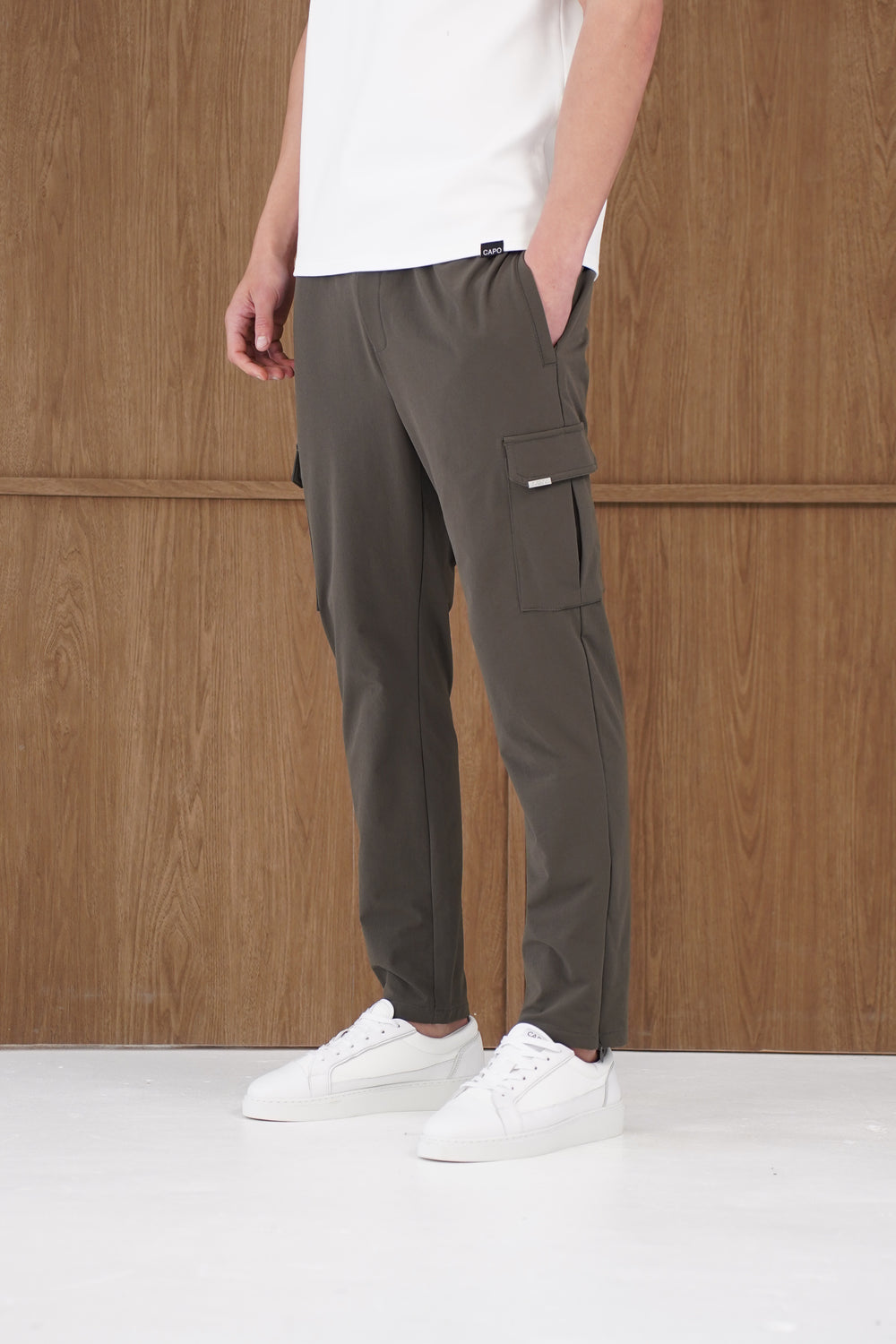 Capo Utility Regular Cargo Pants - Khaki