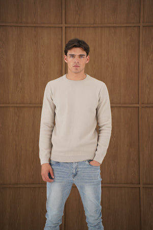 Capo CABLE Knit Jumper - Stone