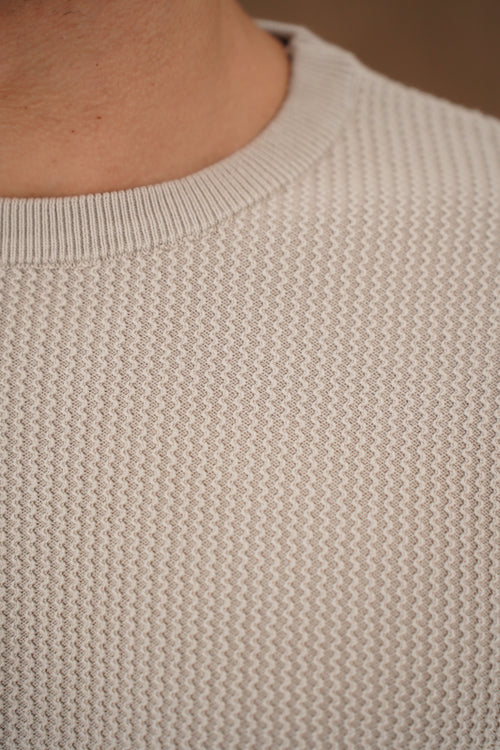 Capo CABLE Knit Jumper - Stone