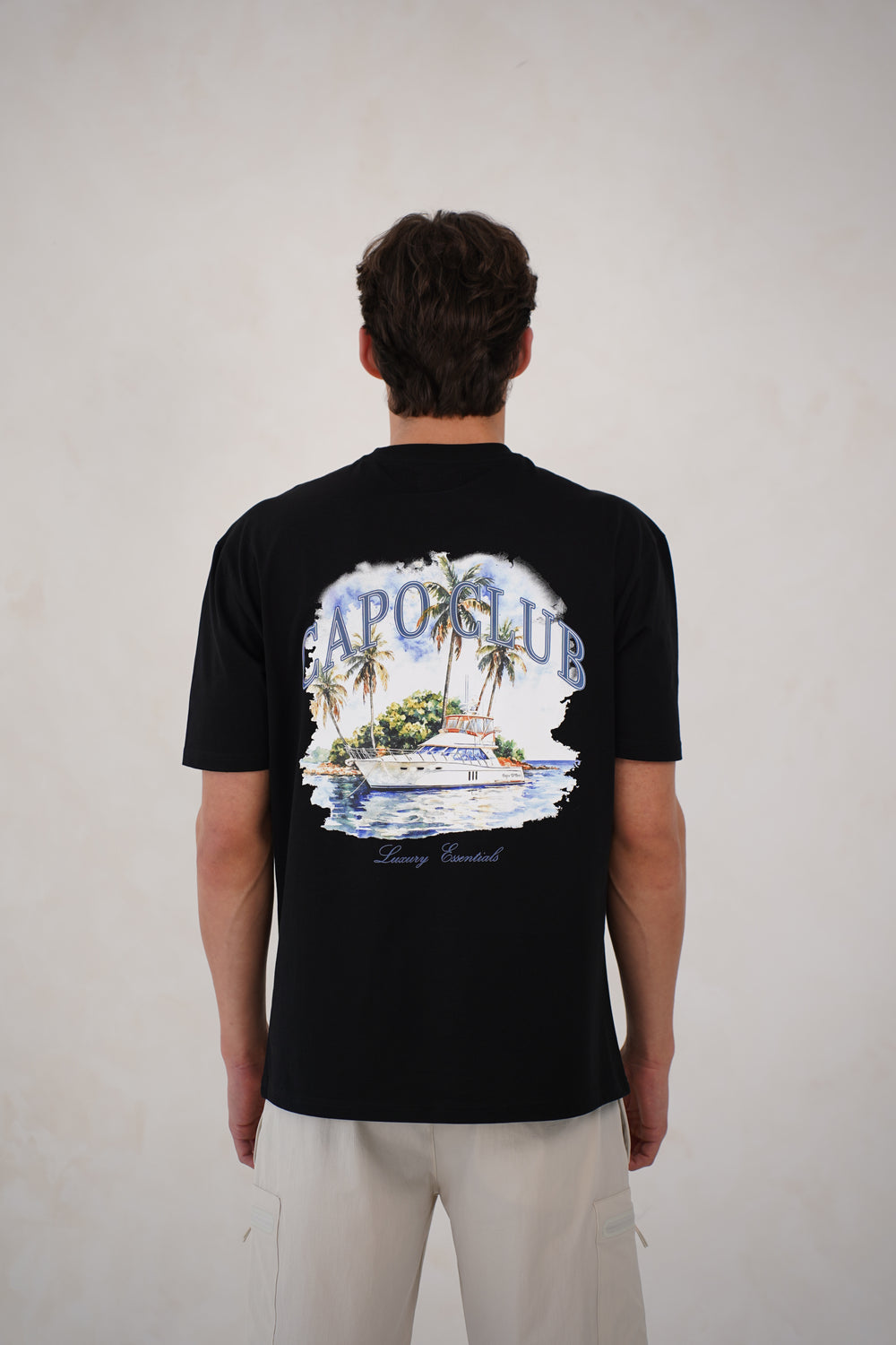 Capo Yacht Club Printed T-Shirt - Black