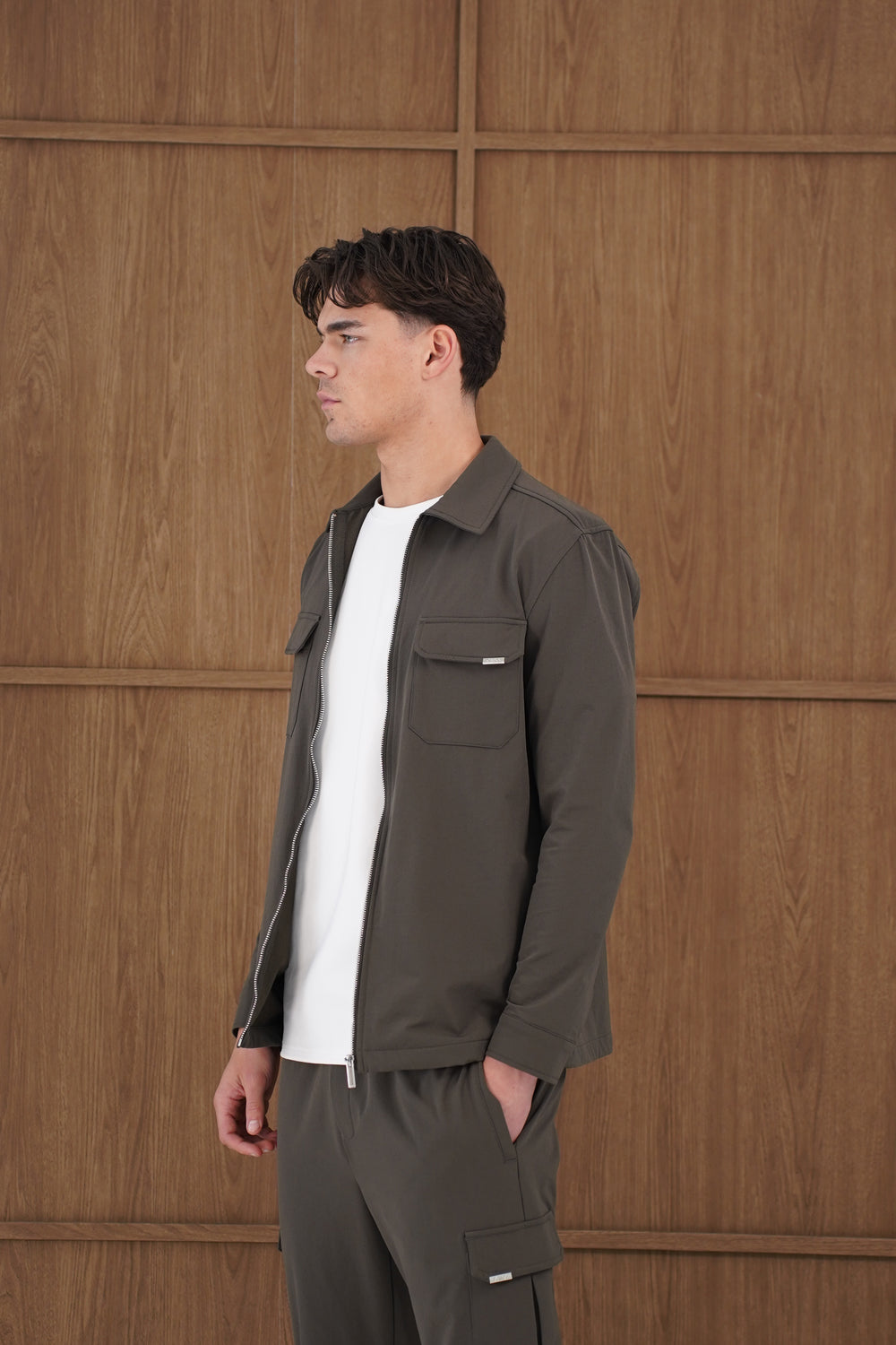 Capo Utility Overshirt - Khaki
