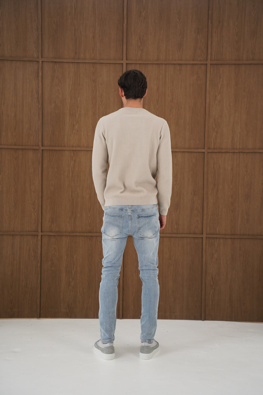 Capo CABLE Knit Jumper - Stone