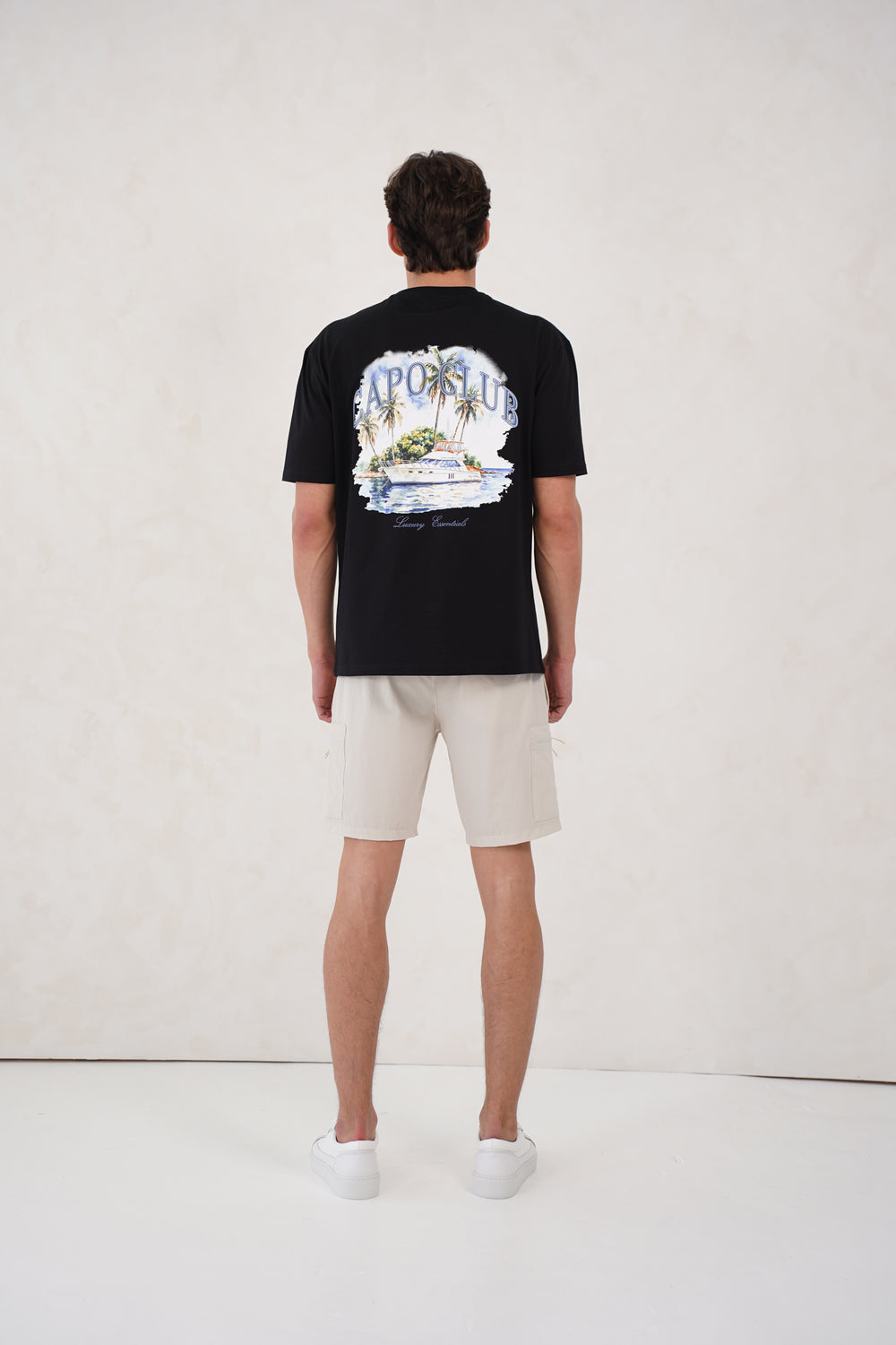 Capo Yacht Club Printed T-Shirt - Black
