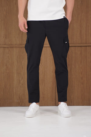 Capo Utility Regular Cargo Pants - Black