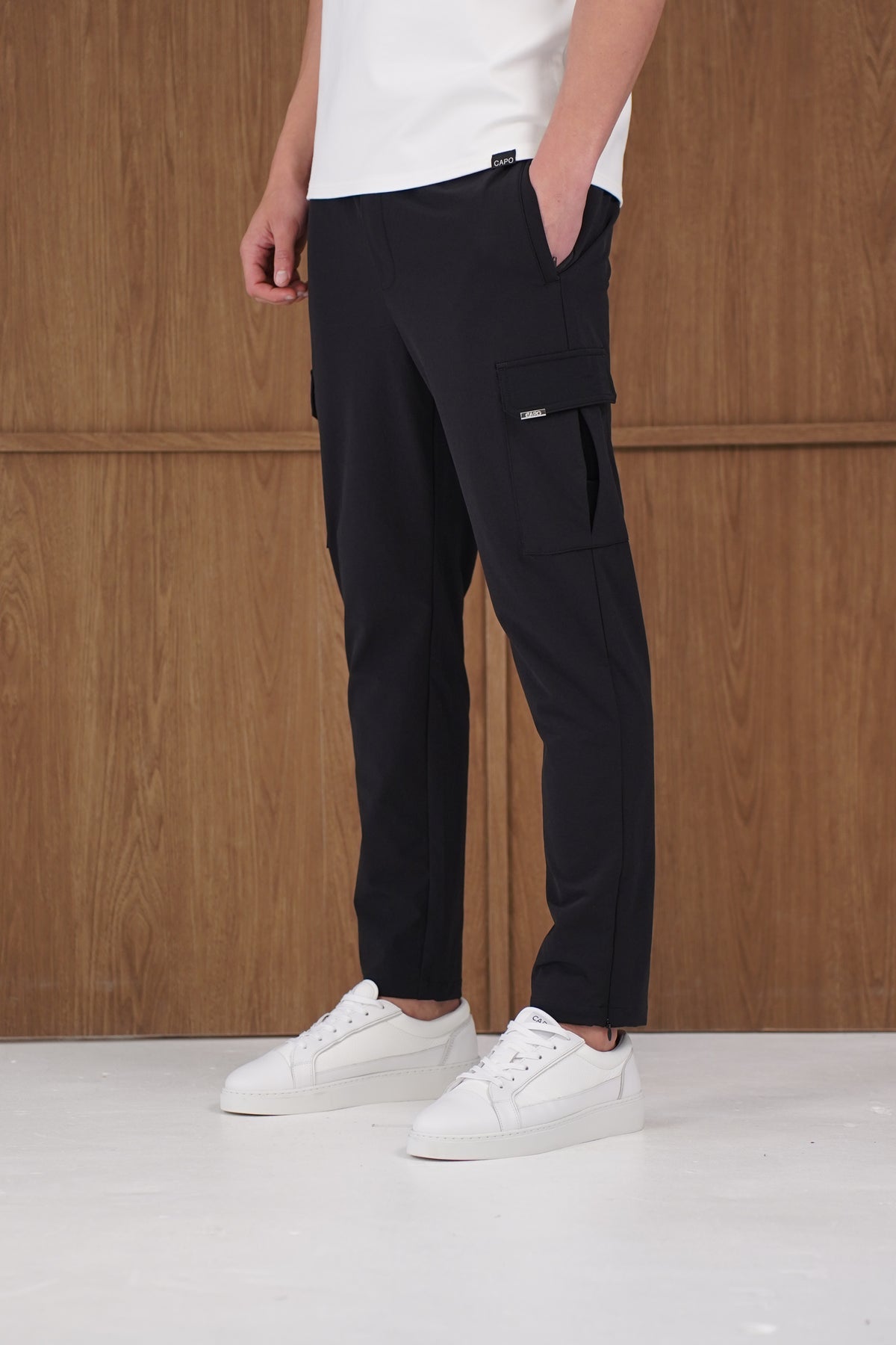 Capo Utility Regular Cargo Pants - Black