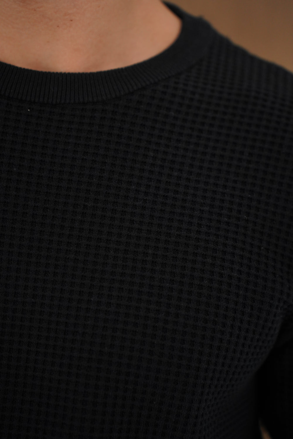 Capo CABLE Knit Jumper - Black