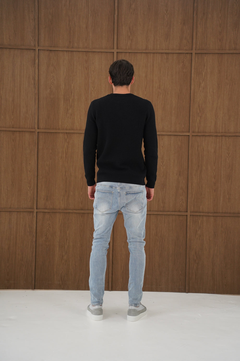 Capo CABLE Knit Jumper - Black