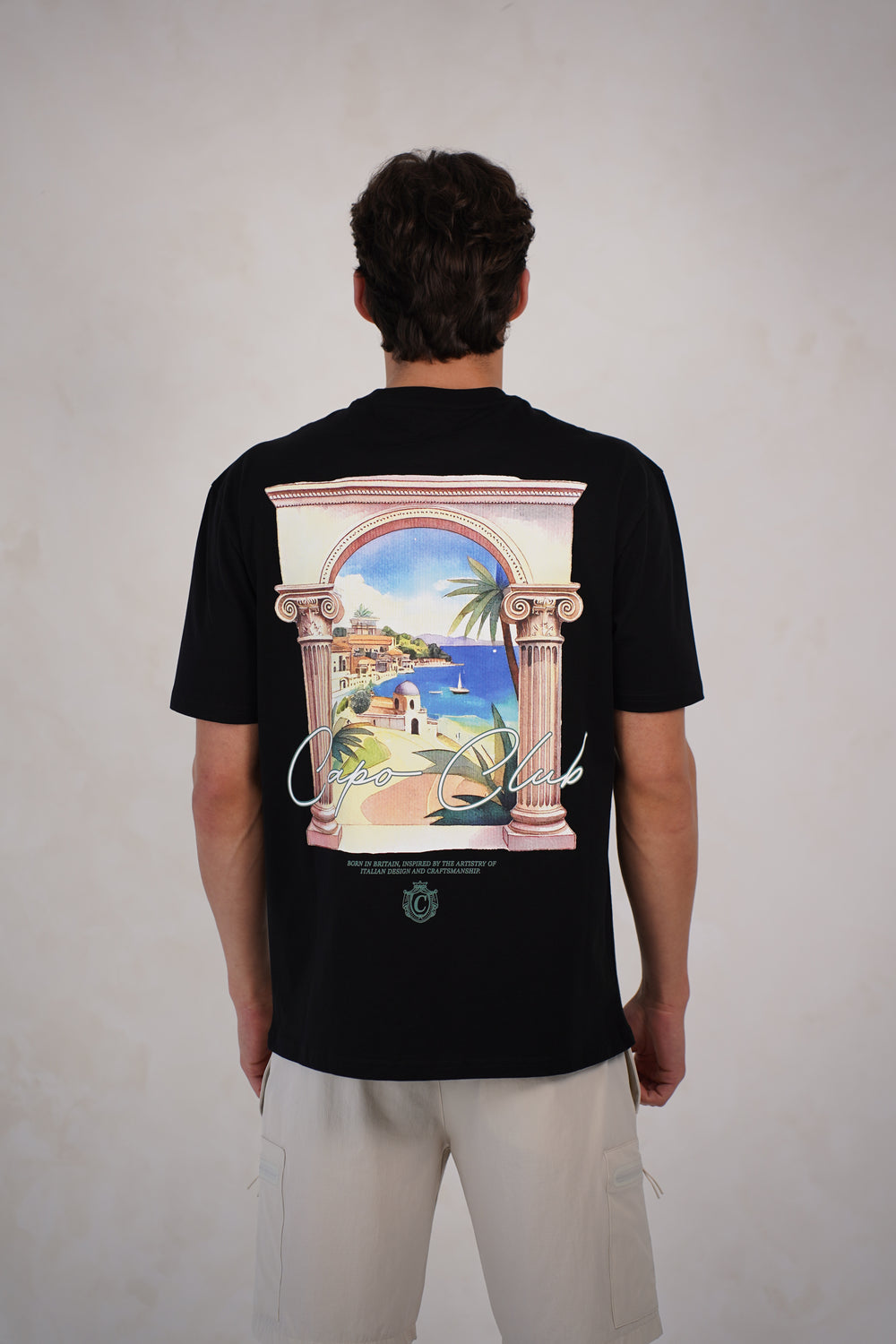 Capo Mykonos T-Shirt - Black