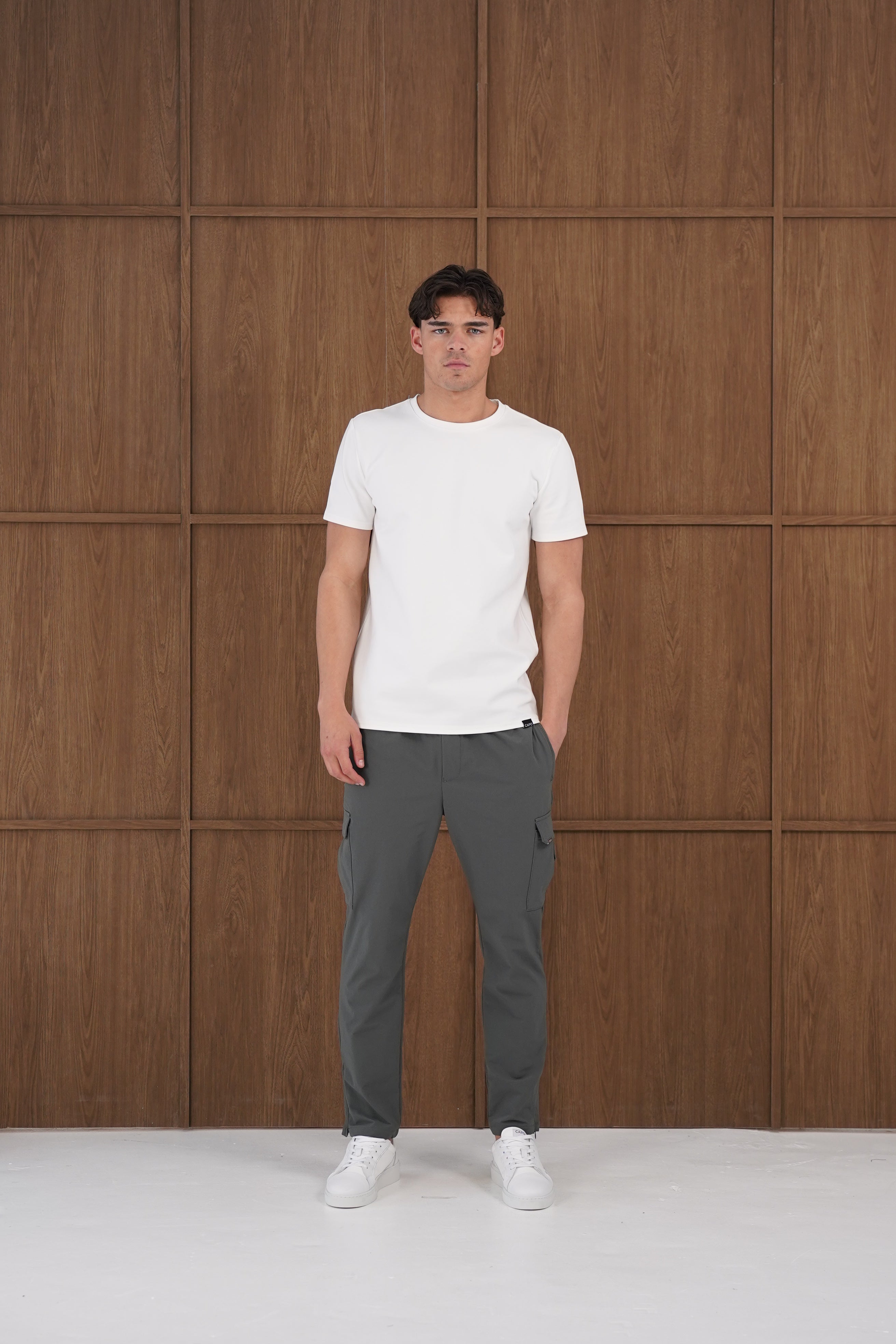 Capo Utility Regular Cargo Pants - Charcoal