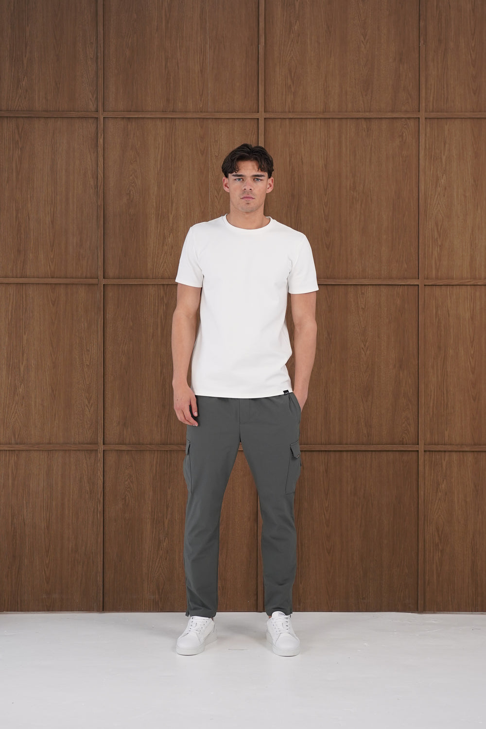 Capo Utility Regular Cargo Pants - Charcoal