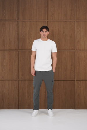 Capo Utility Regular Cargo Pants - Charcoal