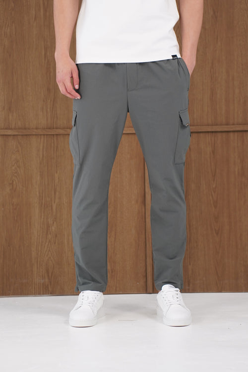 Capo Utility Regular Cargo Pants - Charcoal