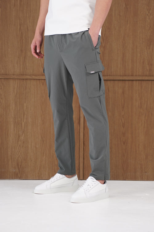 Capo Utility Regular Cargo Pants - Charcoal