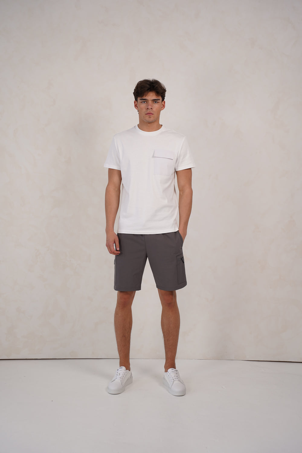 Capo Cargo Pocket T-Shirt - White