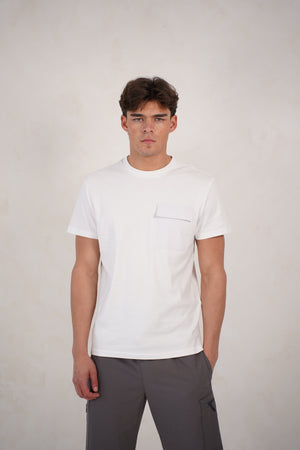 Capo Cargo Pocket T-Shirt - White