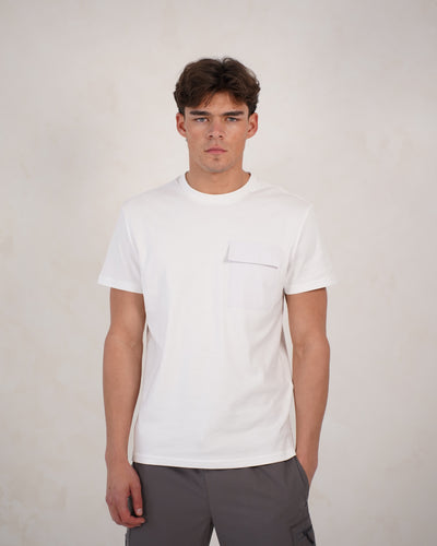 Capo Cargo Pocket T-Shirt - White