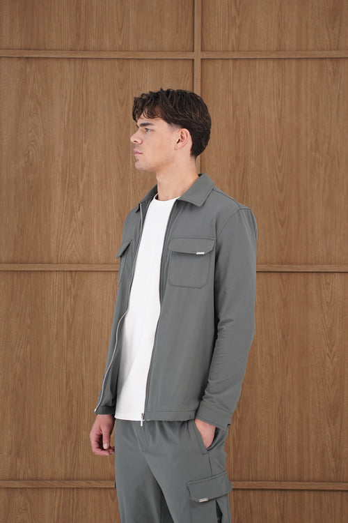 Capo Utility Overshirt - Charcoal