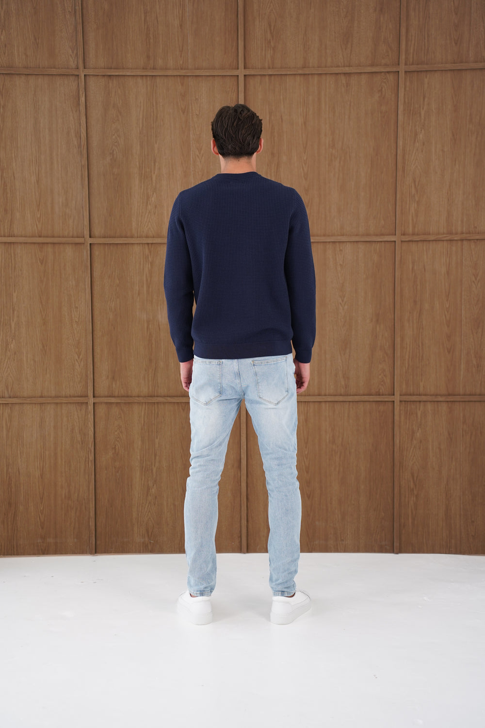 Capo CABLE Knit Jumper - Navy