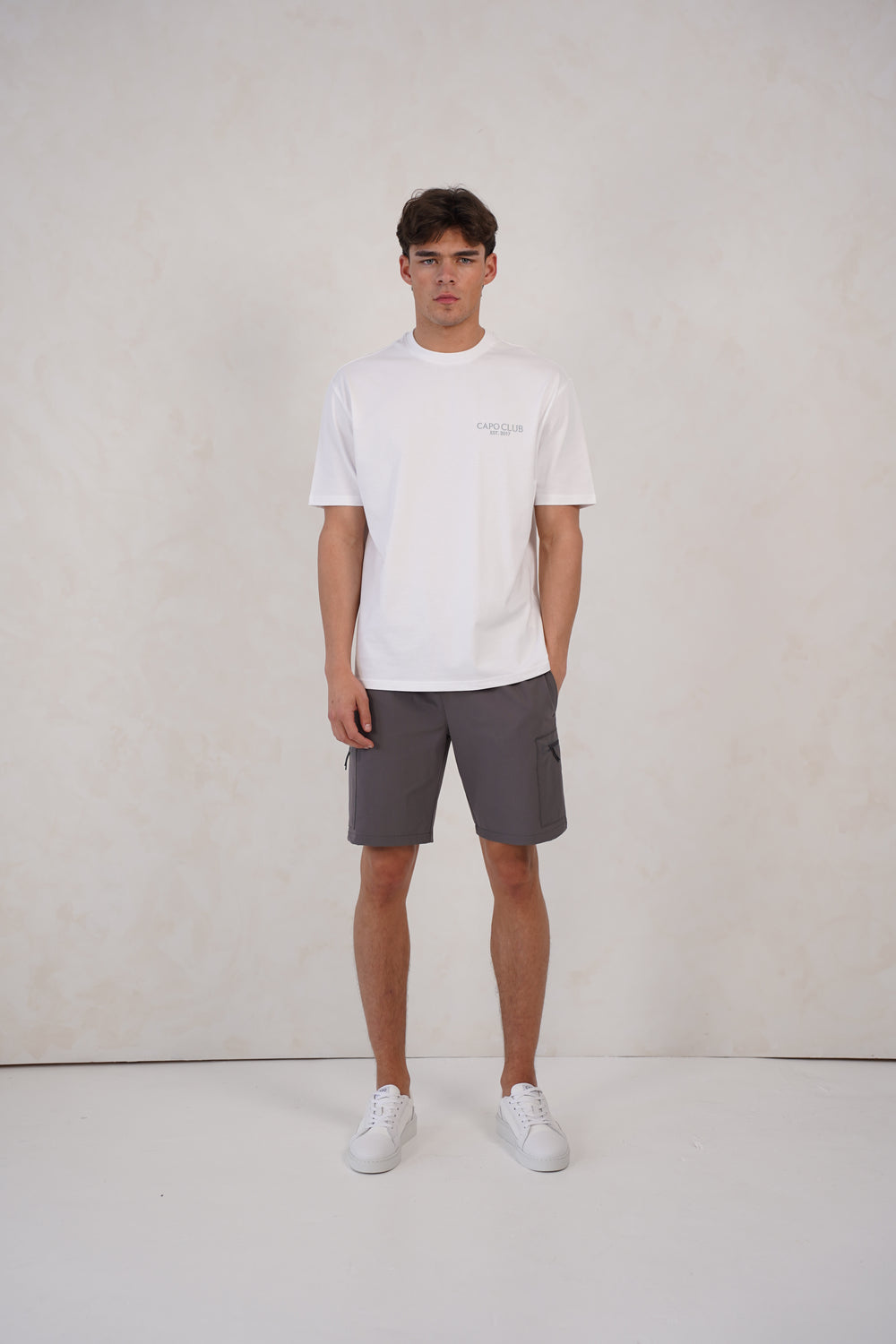 Capo Boat Scene Printed T-Shirt - White