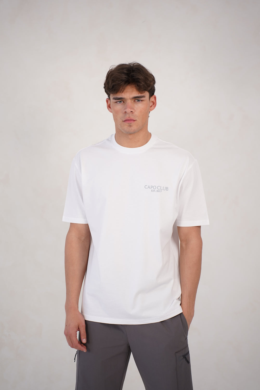 Capo Boat Scene Printed T-Shirt - White