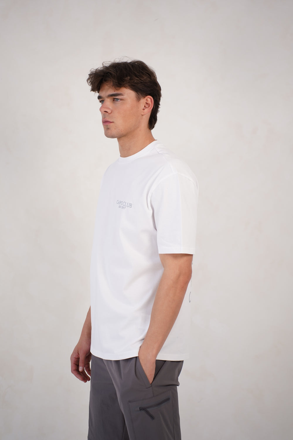 Capo Boat Scene Printed T-Shirt - White