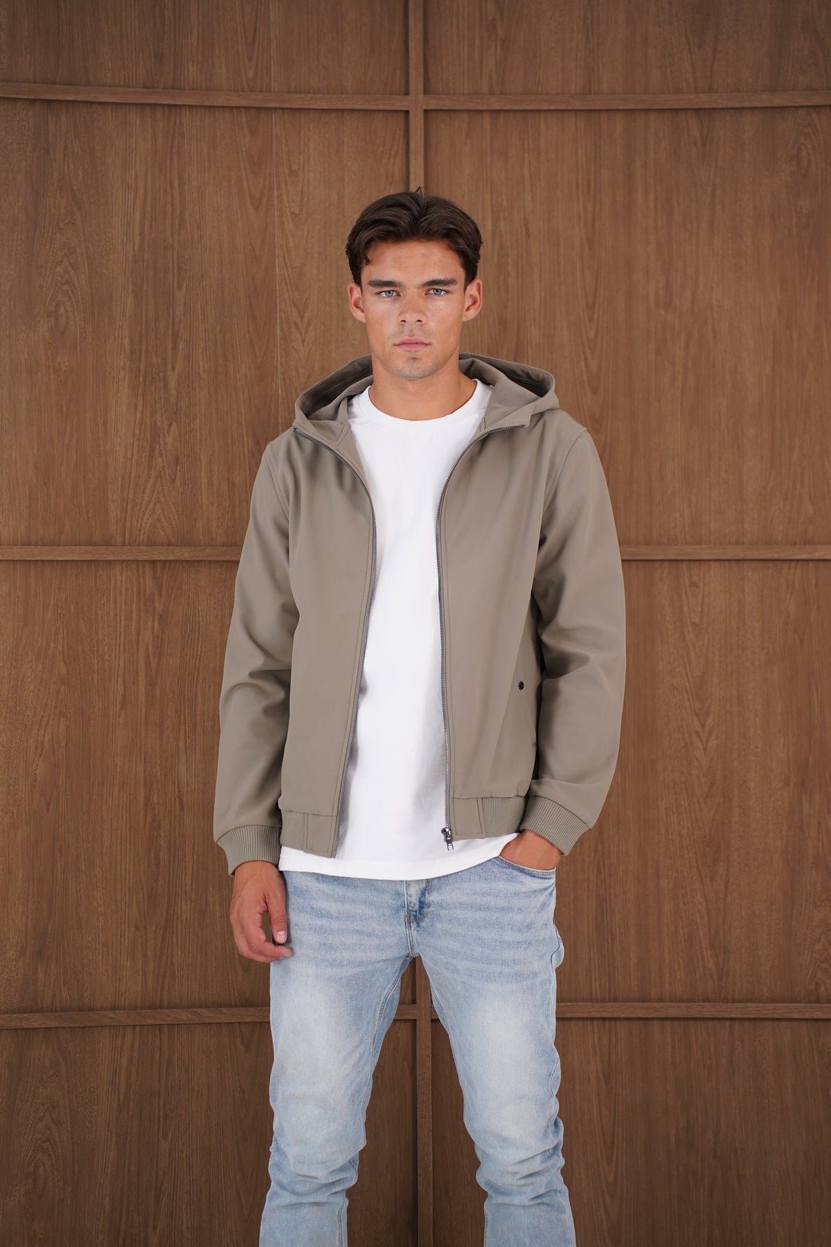 Capo Soft Shell Hood Jacket - Olive
