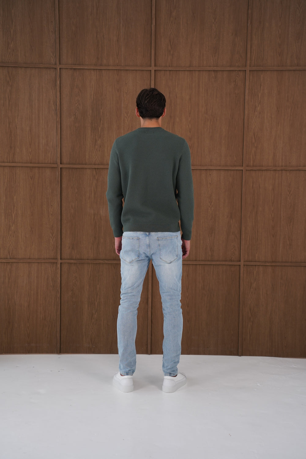 Capo CABLE Knit Jumper - Moss Green