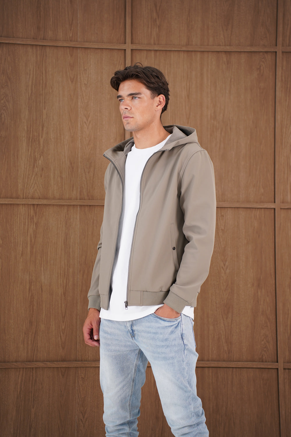 Capo Soft Shell Hood Jacket - Olive