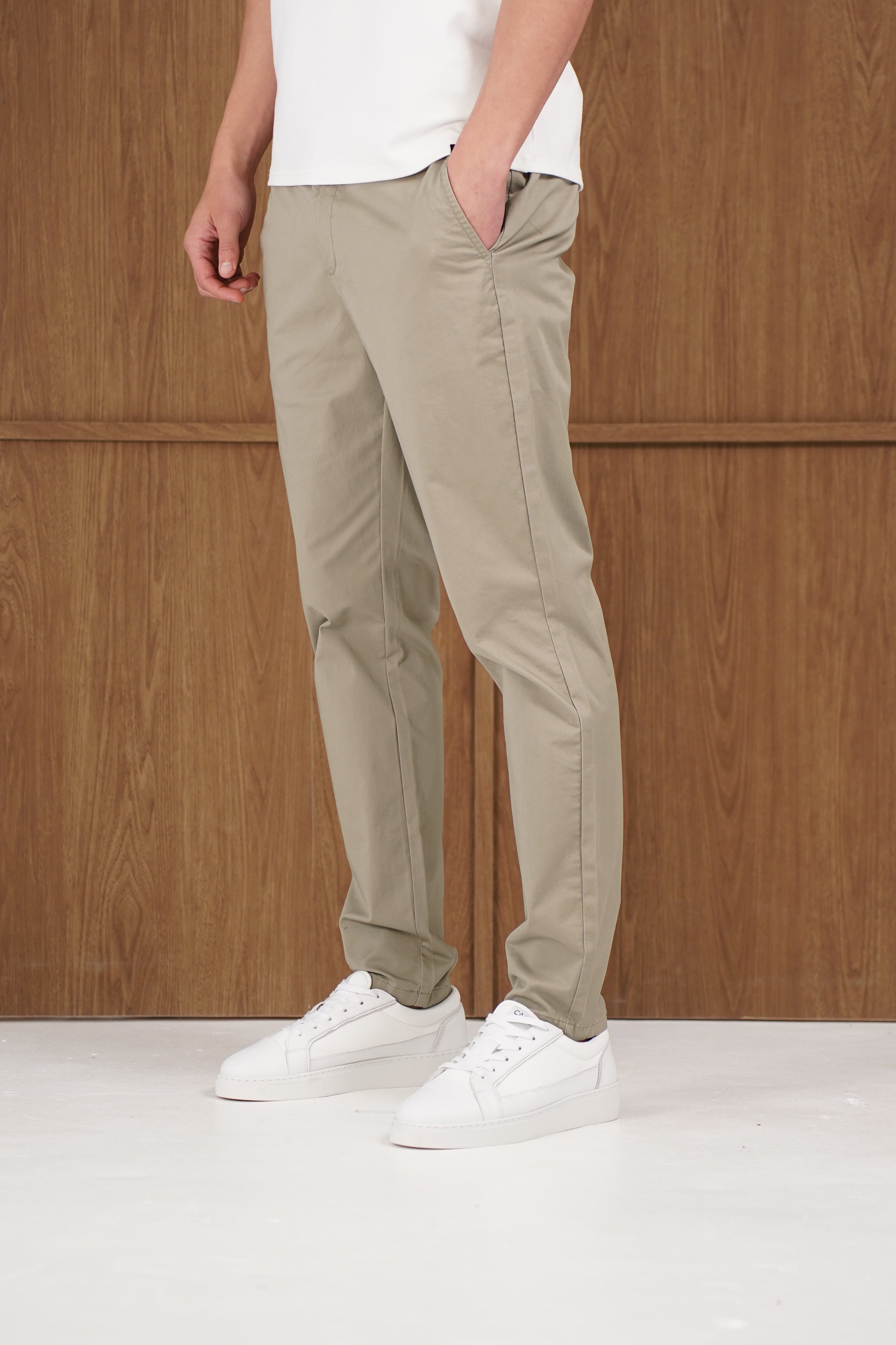 Capo Chino Side Adjuster Pant - Olive