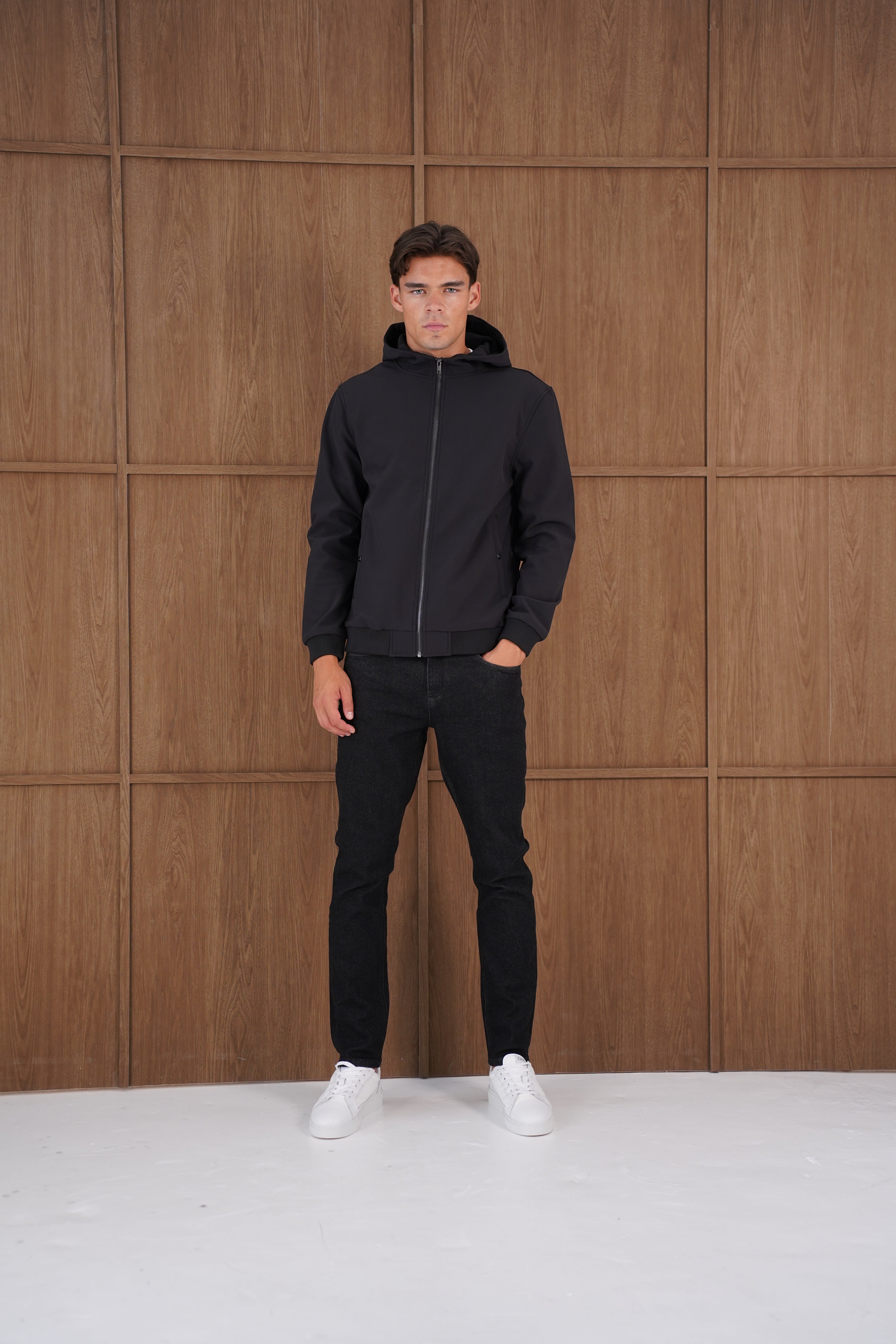 Capo Soft Shell Hood Jacket - Black