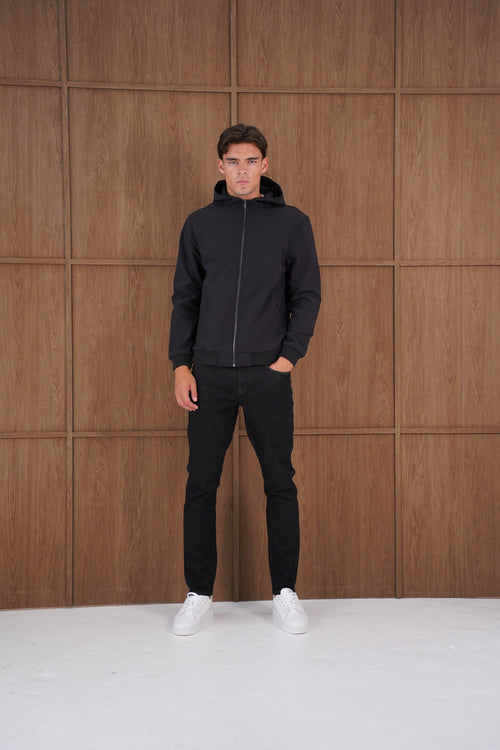 Capo Soft Shell Hood Jacket - Black