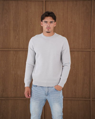 Capo CABLE Knit Jumper - Grey