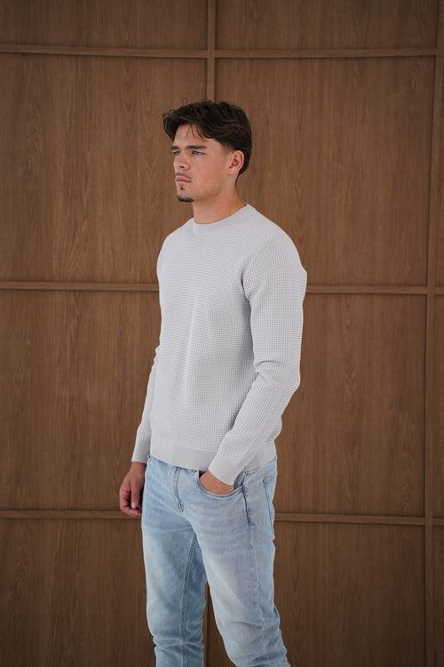Capo CABLE Knit Jumper - Grey