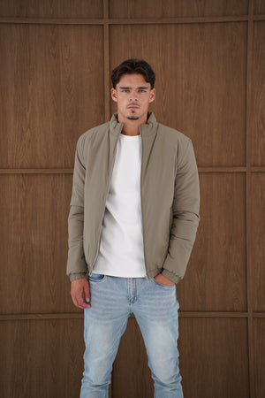 Capo Padded Bomber Jacket - Olive