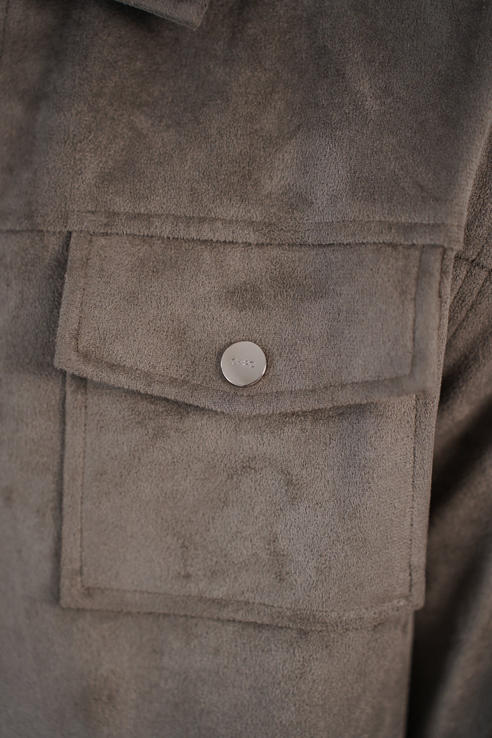 Capo Faux Suede Jacket - Olive