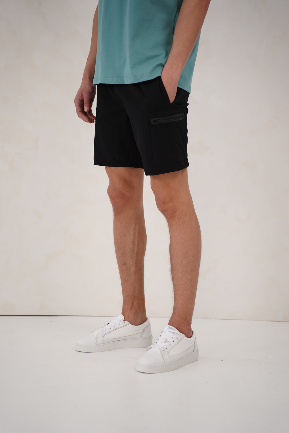 Capo Utility Tech Cargo Short - Black