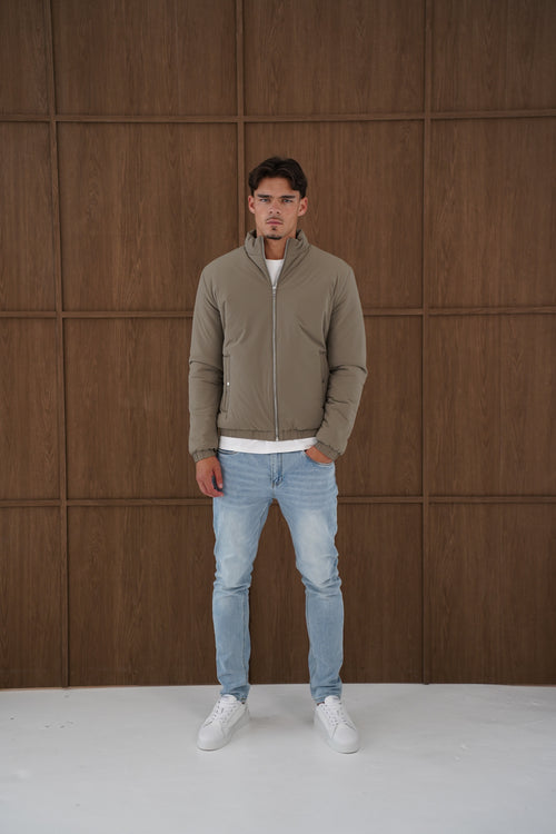 Capo Padded Bomber Jacket - Olive