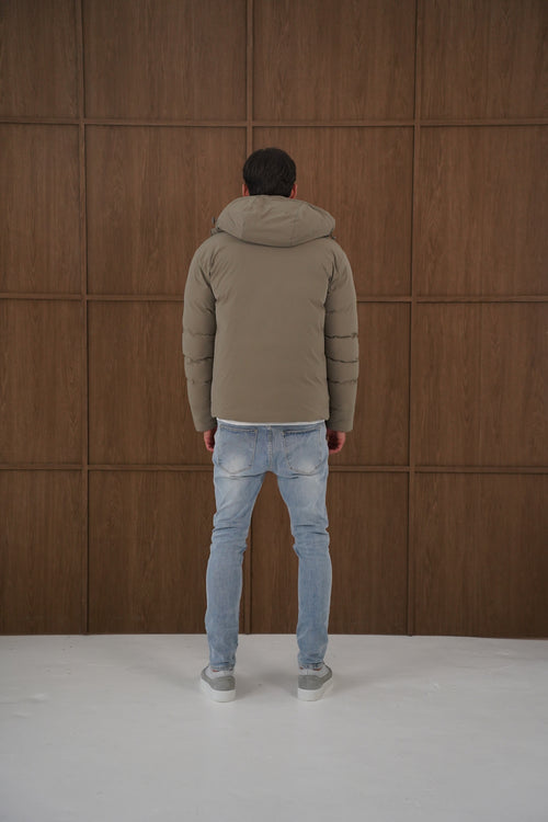 Capo Hooded Padded Jacket - Olive